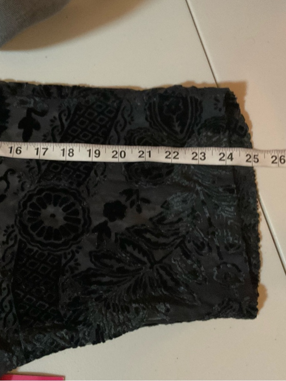 Vince Camuto Sheer Velvet Burnout Blouse Black 3X NWT - Picture 9 of 11